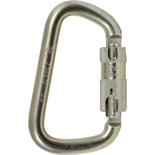 CP-03015-1 Zinc Plated Carabiner with 1" Gate Opening, Steel