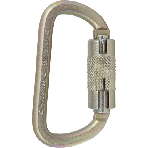 CP-03015-2 Zinc Plated Carabiner with 3/4" Gate Opening, Steel