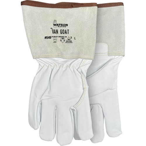 549 Van Goat Arc Rated Cut-Resistant Gloves, Size Large, Polyester/Stainless Steel/Goatskin/Para-Aramid/Cutshield™ Shell, ASTM ANSI Level A6/EN 388 Level F