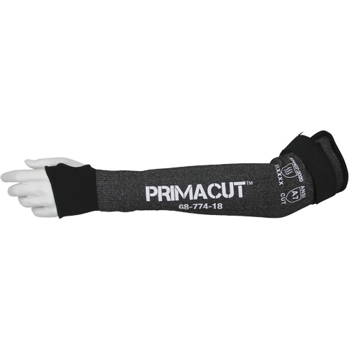 PrimaCut™ 68-774 Cut-Resistant Sleeve, HPPE, 18", ASTM ANSI Level A7/EN 388 Level F, Grey
