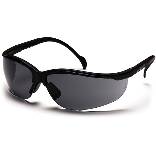 Venture II Half-Frame Safety Glasses, Grey Lens, Anti-Fog/Anti-Scratch/Anti-Static, ANSI Z87+/Meets/Exceeds CSA Z94.3