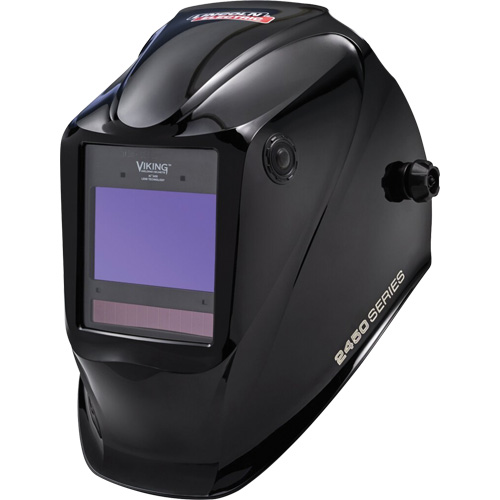 VIKING™ 2450 Welding Helmet, 3.82" L x 2.44" W View Area, 5 - 13 Shade Range, Black