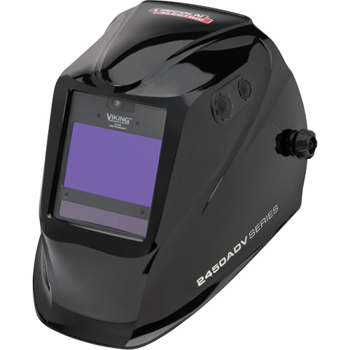 VIKING™ 2450 ADV Series Welding Helmet, 3.82" L x 2.44" W View Area, 5 - 13 Shade Range, Black