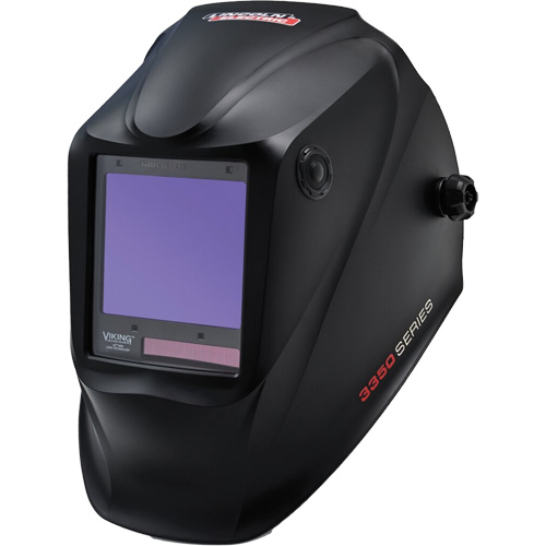 VIKING™ 3350 Welding Helmet, 3.74" L x 3.34" W View Area, 5 - 13 Shade Range, Black