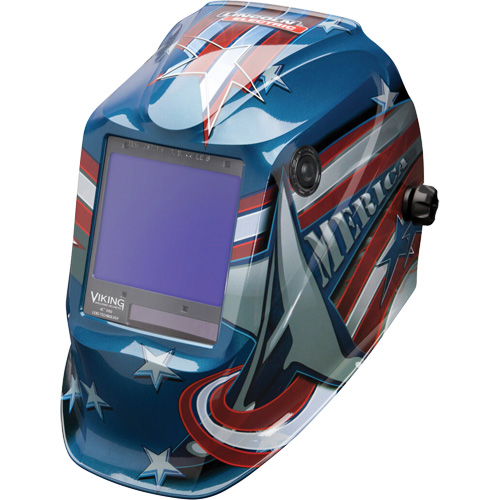 VIKING™ 3350 All American Welding Helmet, 3.74" L x 3.34" W View Area, 5 - 13 Shade Range