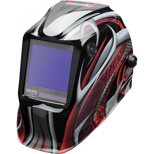 VIKING™ 3350 Twisted Metal Welding Helmet, 3.74" L x 3.34" W View Area, 5 - 13 Shade Range