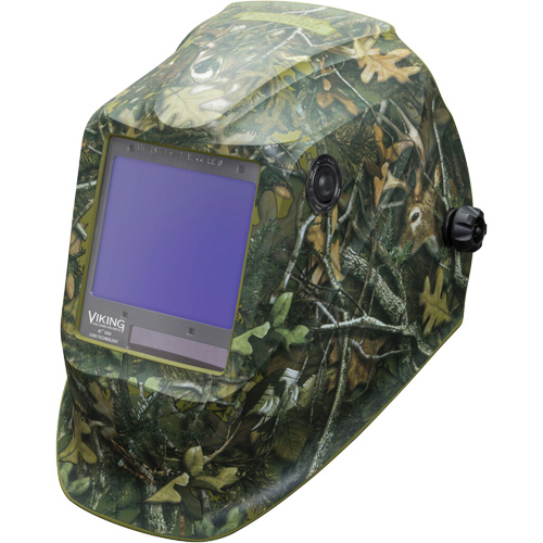 VIKING™ 3350 White Tail Camo™ Welding Helmet, 3.74" L x 3.34" W View Area, 5 - 13 Shade Range