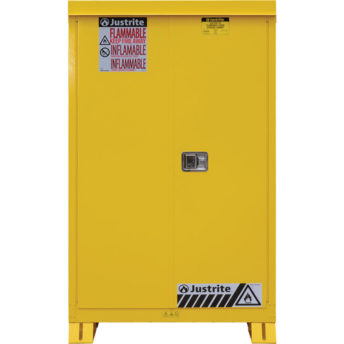 Outdoor Flammable Storage Cabinet, 45 gal., 2 Door, 43" W x 65" H x 18" D