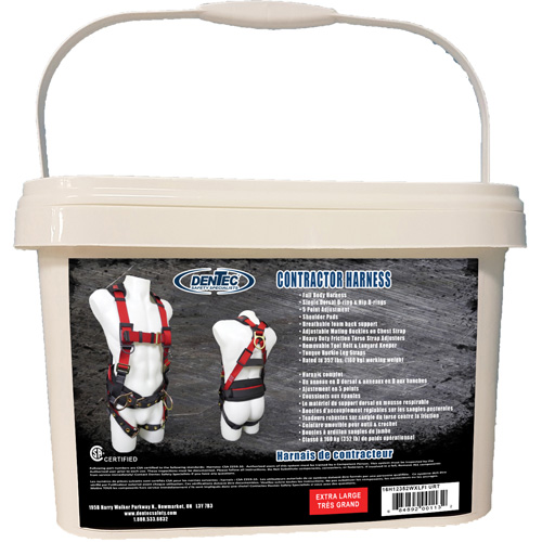 Contractor Safety Harness in Pail, CSA Certified, Class AP, X-Large, 352 lbs. Cap.