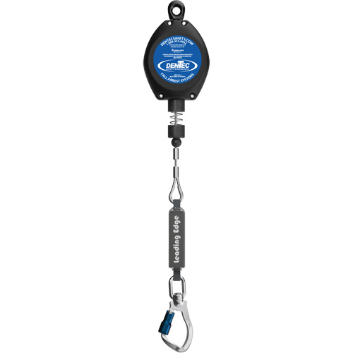 Self-Retracting Lifeline, 20', Galvanized Steel, Swivel