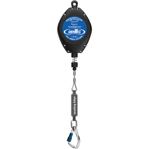 Self-Retracting Lifeline, 50', Galvanized Steel, Swivel