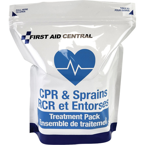 9-Piece CPR & Sprains Refill Pack for Emergency Response First Aid Kit