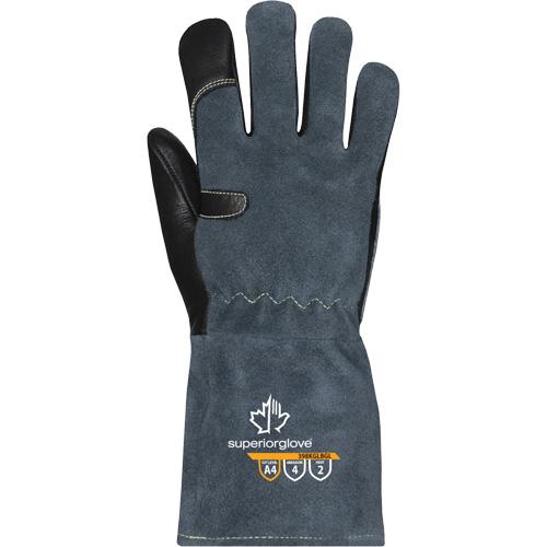 Endura 398KGLBGL MIG Welding Glove, Grain Cowhide, Size X-Small