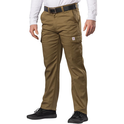 Big Flex Cargo Pants, Poly-Cotton/Spandex, Military Olive Green, Size 46