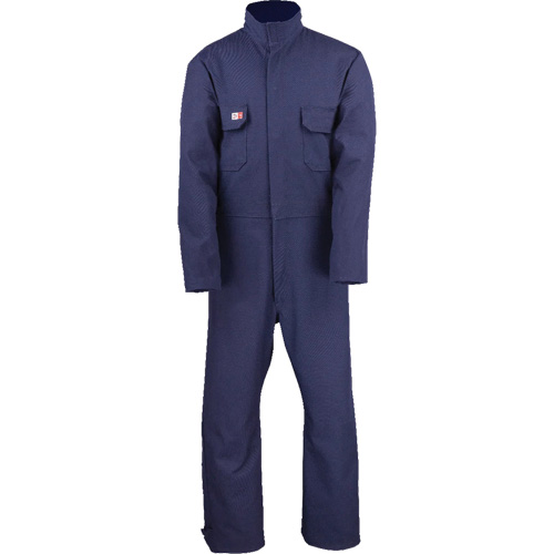 Westex UltraSoft Welder's Coverall - Regular, Size 4X-Large, Navy Blue