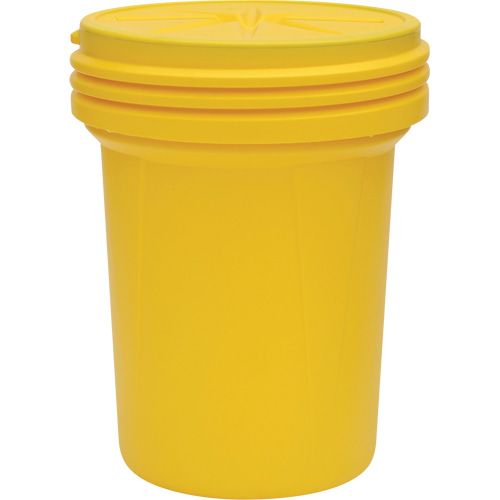 Lab Pack Plastic Barrel Drum with Screw-On Lid, 30 US gal., Mobile/Stationary
