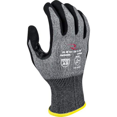 RWG589 Cut Protection Coated Gloves, Size X-Small, 18 Gauge, Foam Nitrile Coated, HPPE Shell, ASTM ANSI Level A9/EN 388 Level F