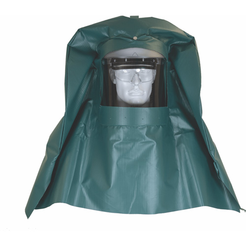 Chemical Splash Hood & Hard Cap with Chemical Resistant Face Shield