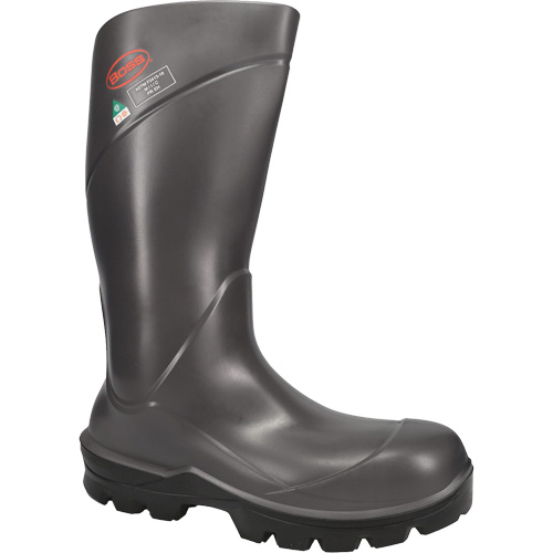 Boss Footwear Full Safety Boot, Polyurethane, Steel Toe, Size 14, Impermeable