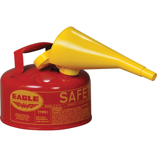 Safety Can for Flammables with Funnel