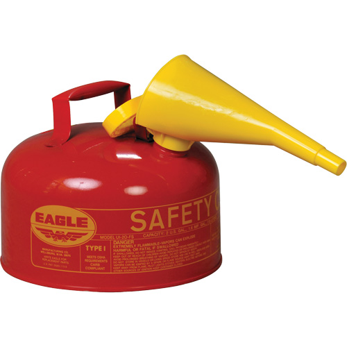 Safety Can for Flammables with Funnel