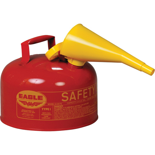 Safety Can for Flammables with Funnel