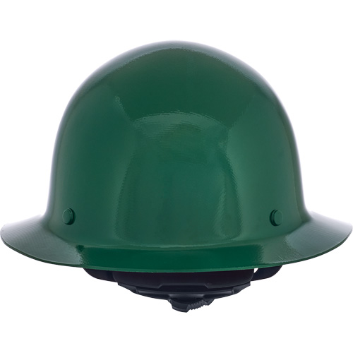 Skullgard Full Brim Hard Hat, Ratchet Suspension, Green