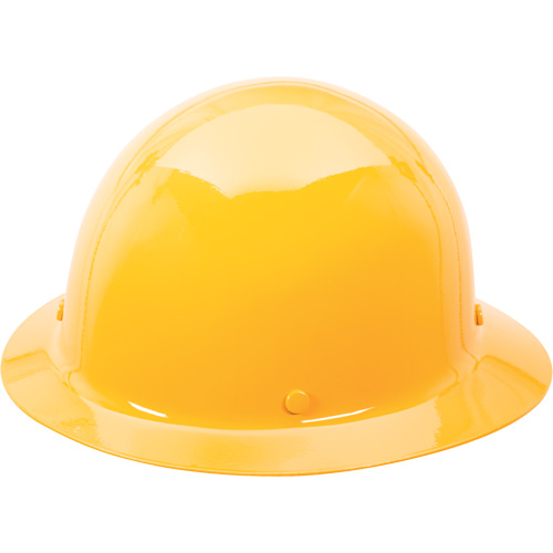 Skullgard Full Brim Hard Hat, Ratchet Suspension, Yellow