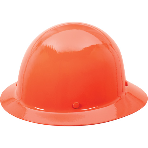 Skullgard Full Brim Hard Hat, Ratchet Suspension, Orange