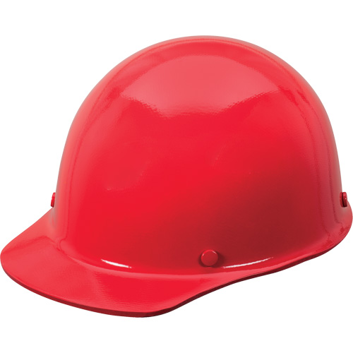 Skullgard Full Brim Hard Hat, Ratchet Suspension, Red