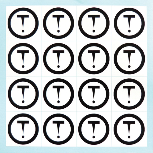 Repositionable Individual Number & Letter Labels, Z, 3" H, Black on Yellow