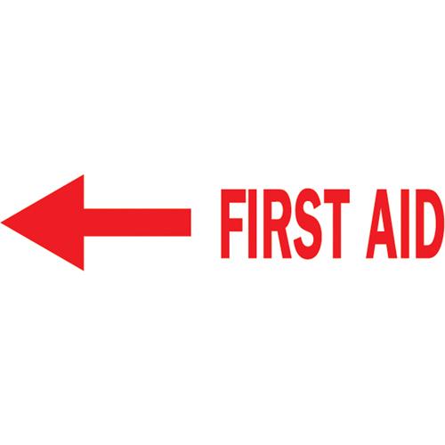 "Fire Aid" Sign, 10" x 14", Plastic, English with Pictogram