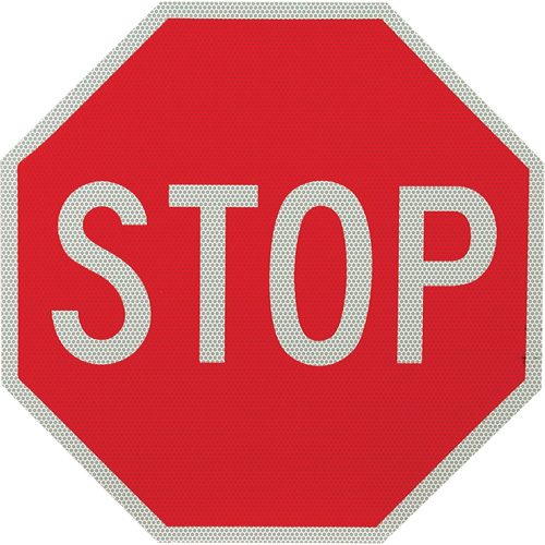 Double-Sided "Stop/Slow" Traffic Control Sign, 18" x 18", Aluminum, English - Facility Signs - SO101