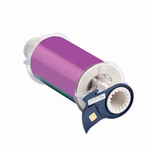 Indoor-Outdoor Label Printer Tape, Vinyl, Purple, 6" Width
