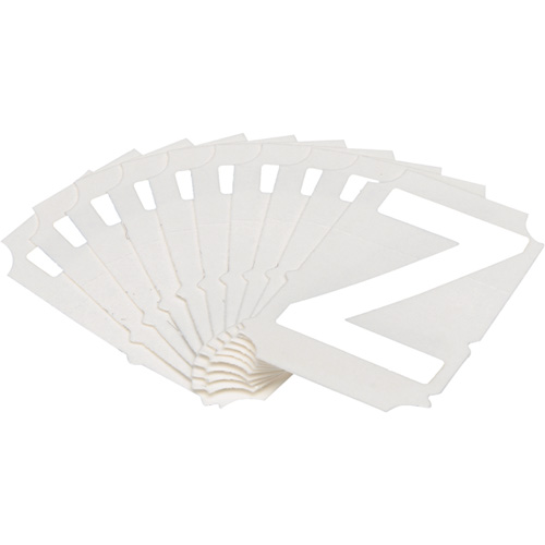 Quick-Align® Individual Gothic Number & Letter Labels, Z, 2" H, White