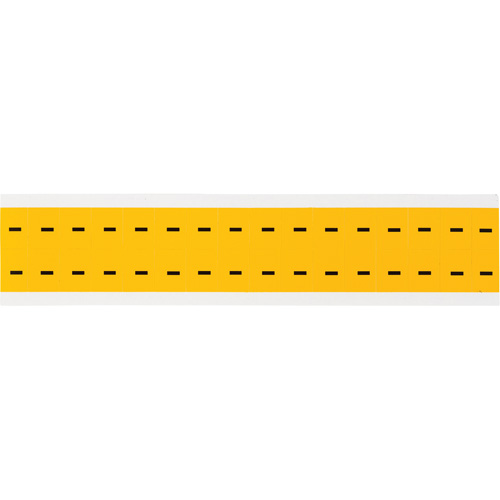 Individual Number & Letter Labels, Dash (-), 5/8" H, Black on Yellow