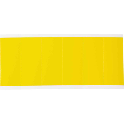 Repositionable Individual Number & Letter Labels, Blank, 3" H, Yellow
