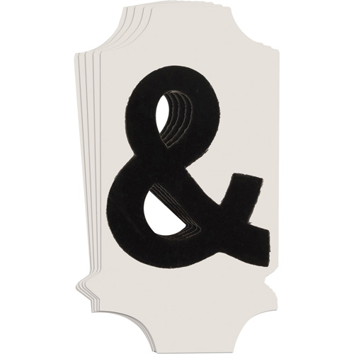 Quick-Align® Individual Gothic Number & Letter Labels, Ampersand (&), 1" H, Black