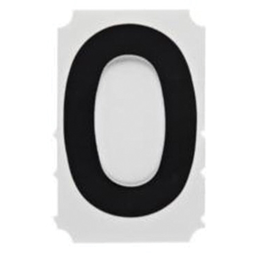 Quick-Align® Individual Gothic Number and Letter Labels, 0, 1" H, Black