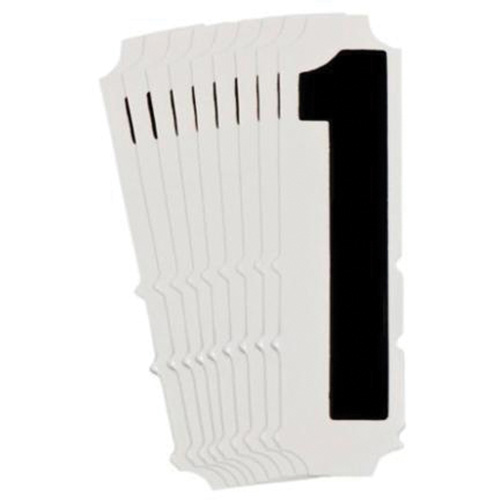 Quick-Align® Individual Gothic Number and Letter Labels, 1, 1" H, Black