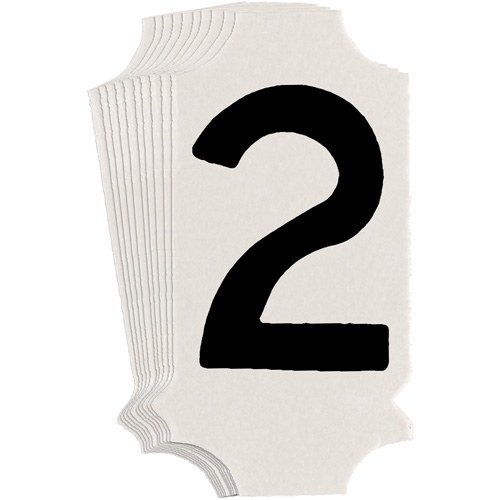 Quick-Align® Individual Gothic Number and Letter Labels, 2, 1" H, Black
