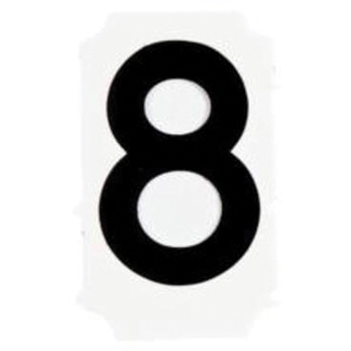 Quick-Align® Individual Gothic Number and Letter Labels, 8, 1" H, Black