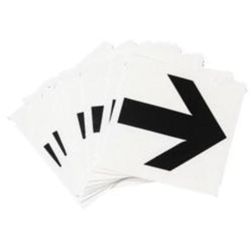 Quick-Align® Individual Gothic Number and Letter Labels, Arrow Symbol, 1" H, Black