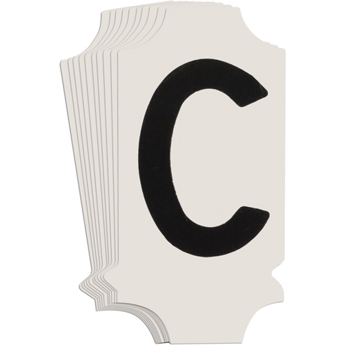 Quick-Align® Individual Gothic Number and Letter Labels, C, 1" H, Black