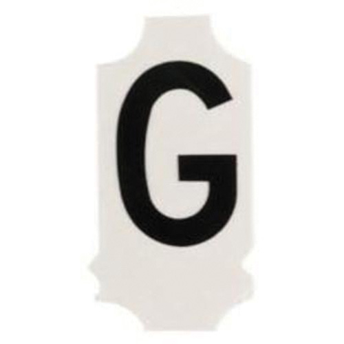 Quick-Align® Individual Gothic Number and Letter Labels, G, 1" H, Black