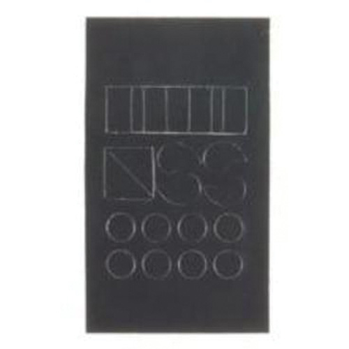 Quick-Align® Individual Gothic Number & Letter Labels, Assorted Punctuation, 1" H, Black