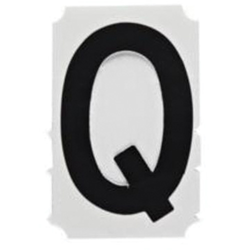 Quick-Align® Individual Gothic Number & Letter Labels, Q, 1" H, Black