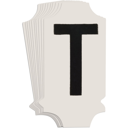 Quick-Align® Individual Gothic Number & Letter Labels, T, 1" H, Black