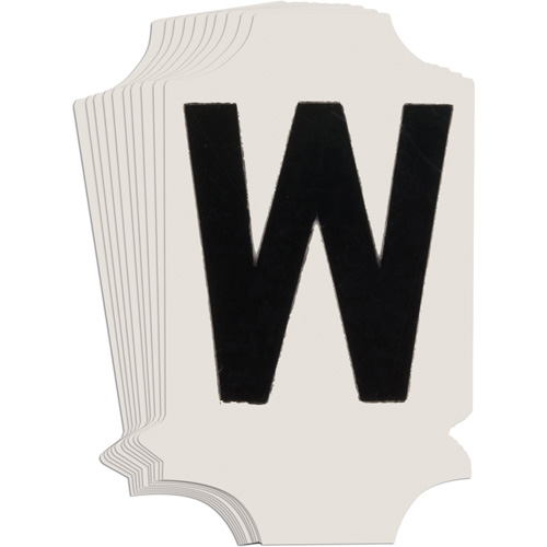Quick-Align® Individual Gothic Number & Letter Labels, W, 1" H, Black