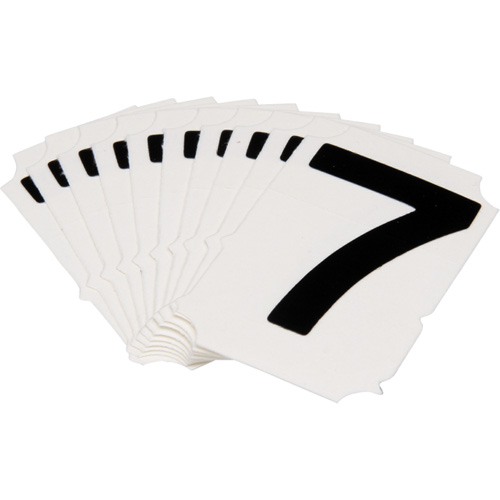 Quick-Align® Individual Gothic Number and Letter Labels, 7, 2" H, Black